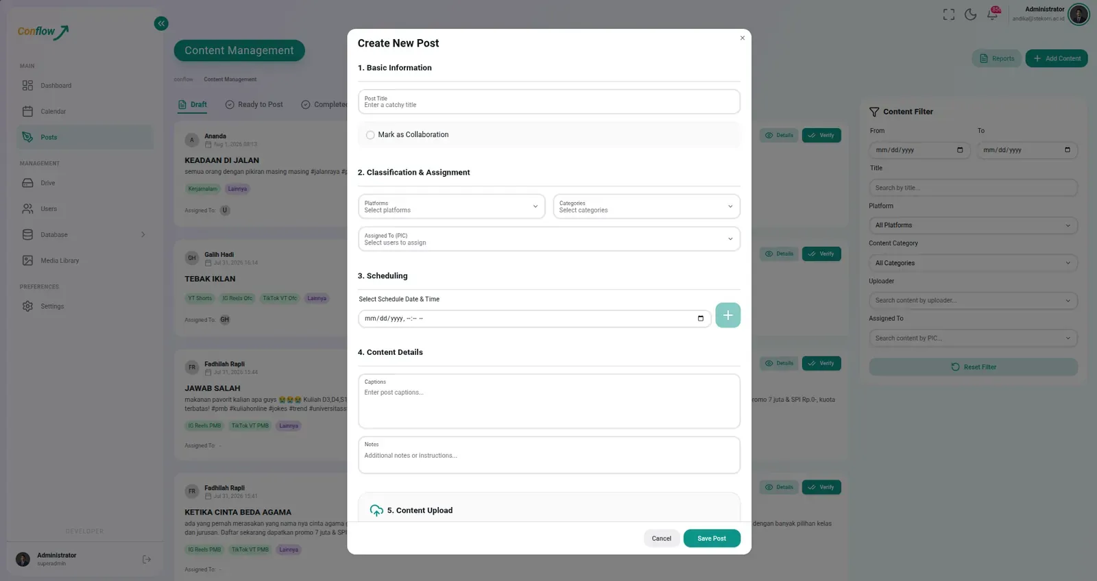 Conflow — screen 4