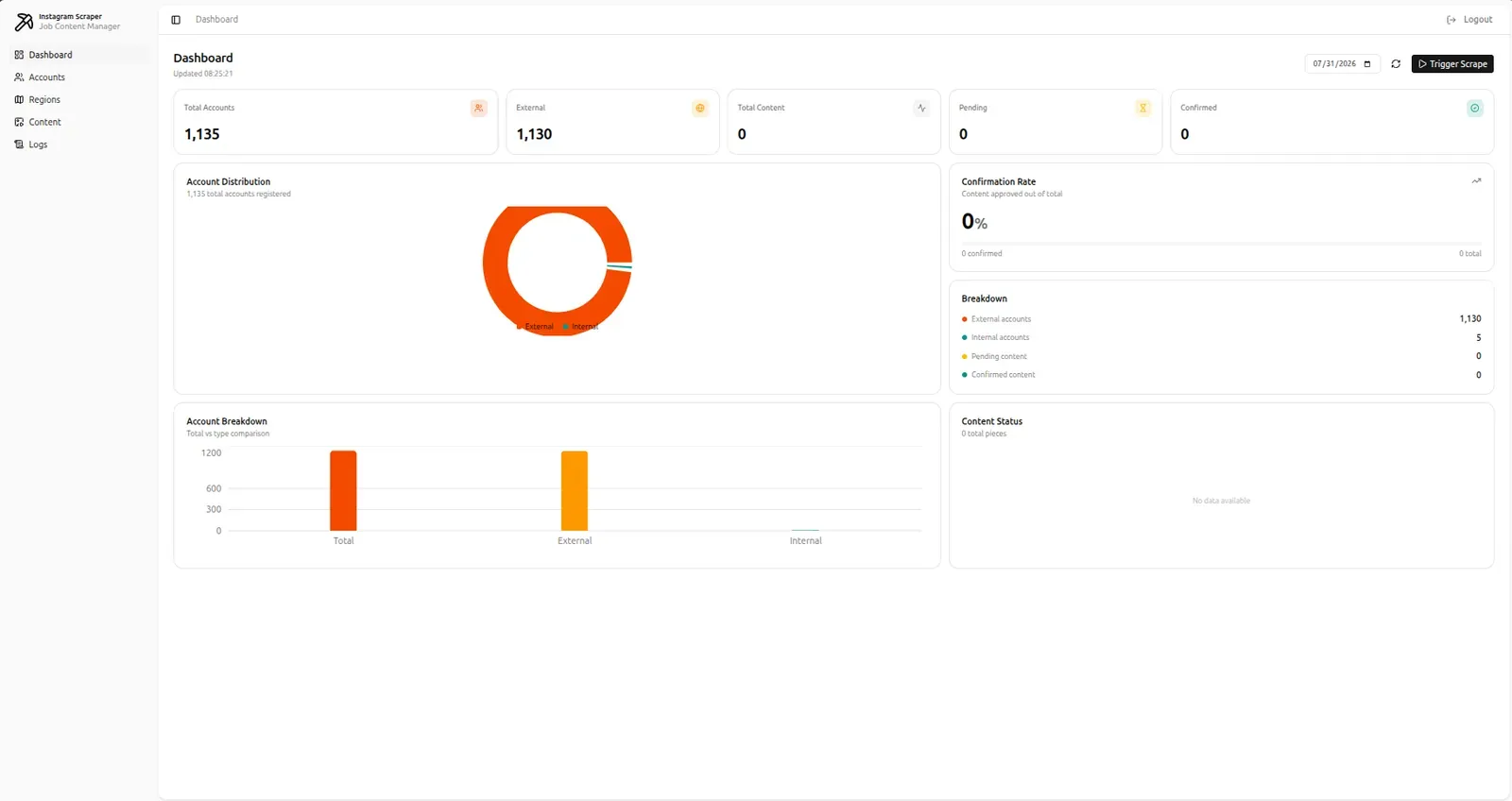 Jobs Scraper — screen 2